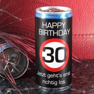Prosecco in der Dose Happy Birthday 30