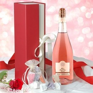 Prosecco und Praline Geschenk für Damen