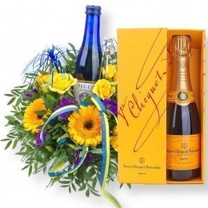 Prosit Neujahr! und Champagner (0,375 l)