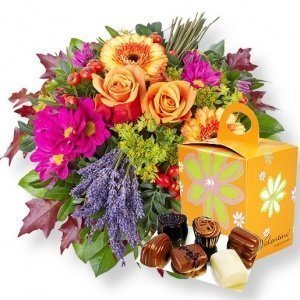 Provence und Valentino-Pralinen