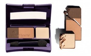 Puder-Lidschatten Trio matt - Beige nude