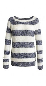 Pulli in breiten Streifen