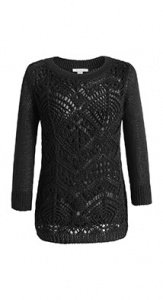 Pulli mit Lochmuster-Dekor