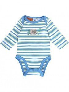 Pumpkin Patch Body Langarm Streifen Blau