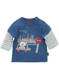 Pumpkin Patch Langarm Shirt Teddy Blau