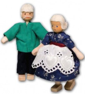 Puppen für Puppenhaus "Großeltern"