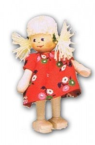 Puppen für Puppenhaus "Mädchen"