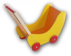 Puppenwagen aus Holz