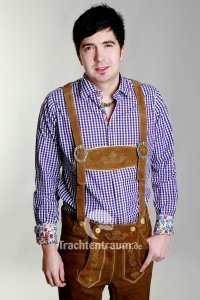 Pure Trachtenhemd Slimfit lila