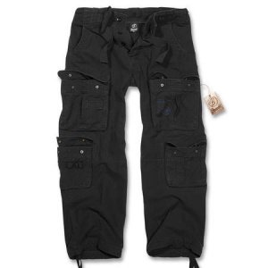 Pure Vintage Trouser Cargo Hose schwarz