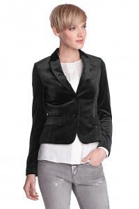 Puristischer Velvet Blazer