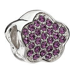 Purple Cherry Blossom Bead