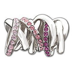 Purple Connected Rings Bead