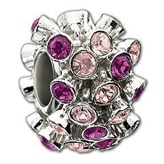 Purple Loose Pavé Bead