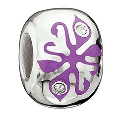 Purple Swanflower Bead