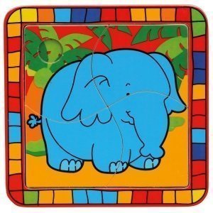 Puzzle Elefant Spielzeug aus Holz