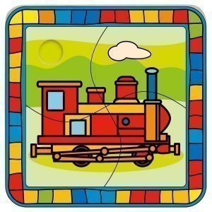 Puzzle Lokomotive Holzspielzeug