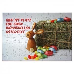 Puzzle *Osterhase mit Textfeld*