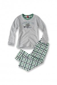 Pyjama aus Baumwoll-Stretch