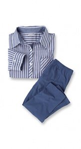 Pyjama aus Stoff/Jersey