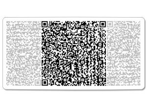 QRCode-Schild mit individuellem Wunschte