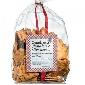 Quadrotti Pomodoro e Olive Cracker mit T