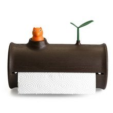 Qualy - Log-n Roll Tuchspender, braun