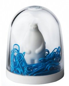 Qualy Büroklammern Polar Bear On Ice