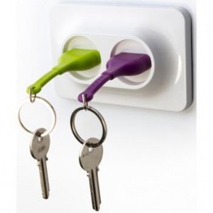 Qualy Schlüsselanhänger Double Unplug gr