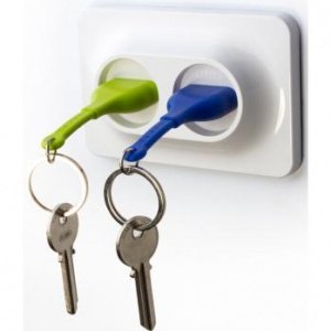 Qualy Schlüsselanhänger Double Unplug gr