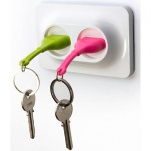 Qualy Schlüsselanhänger Double Unplug gr