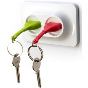 Qualy Schlüsselanhänger Double Unplug gr