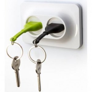 Qualy Schlüsselanhänger Double Unplug gr