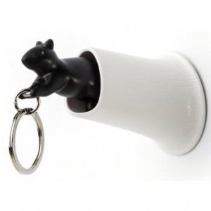 Qualy Schlüsselhalter Eichhörnchen weiß 