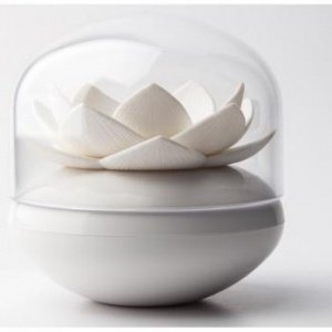 Qualy Wattestäbchenhalter Lotus weiss QL