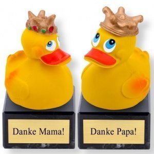 Quietscheenten Danke Mama! und Danke Pap