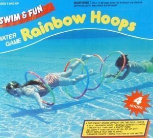 Rainbow Hoops - 4 große Tauchringe zum Durchtauchen 56cm