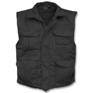Ranger Weste gefüttert schwarz