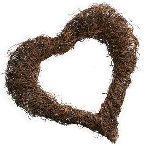 Rattankranz Herz, groß