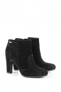 Rauleder Fashion Bootie + High Heel