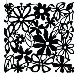 Raumteiler Alice solid schwarz