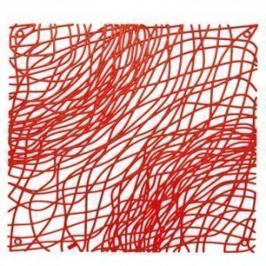 Raumteiler Silk transparent rot