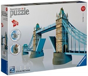 Ravensburger 12559 - Tower Bridge-London - 216 Teile 3D Puzzle-Bauwerke