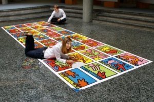 Keith Haring: Double Retrospect - 32.000 Teile Puzzle (544x192cm)