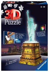 3D Puzzle Freiheitsstatue bei Nacht