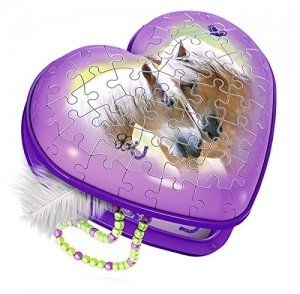 Puzzle Herzform-Pferde