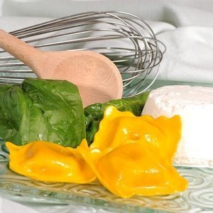 Ravioli mit Ricotta und Spinat