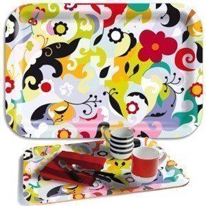 REMEMBER Holz-Tablett ´Botanica´