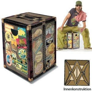 REMEMBER Papp-Hocker ´Globetrotter´