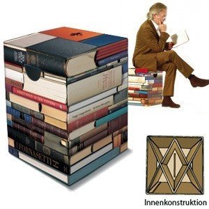 REMEMBER Papp-Hocker ´Leseratte´